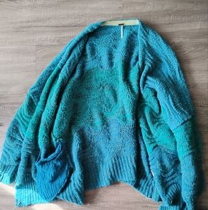 Free People Teal Women's Sweater